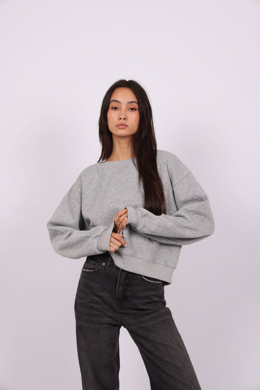 OVERSIZED CROPPED HOODIE