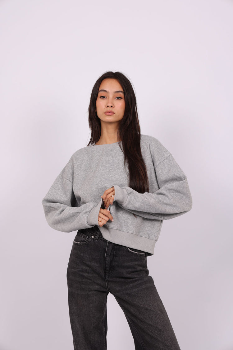OVERSIZED CROPPED HOODIE