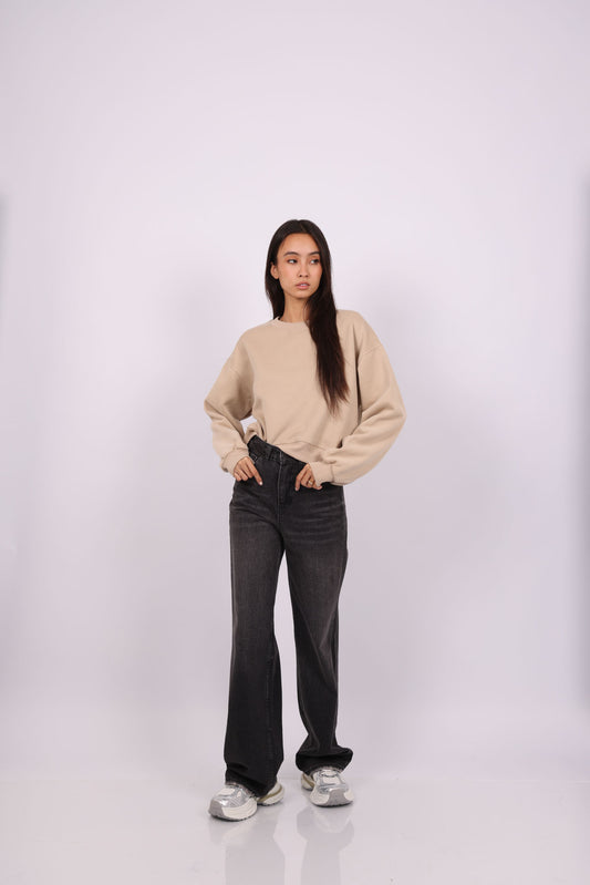 OVERSIZED CROPPED HOODIE