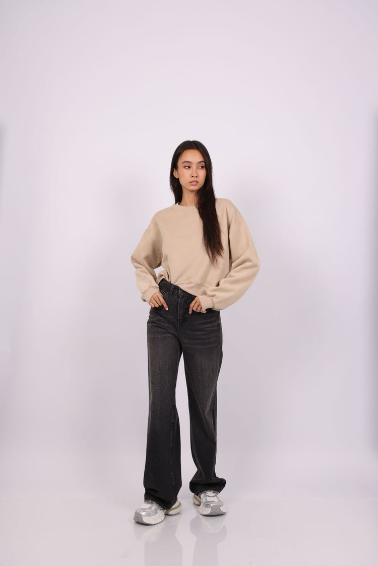 OVERSIZED CROPPED HOODIE