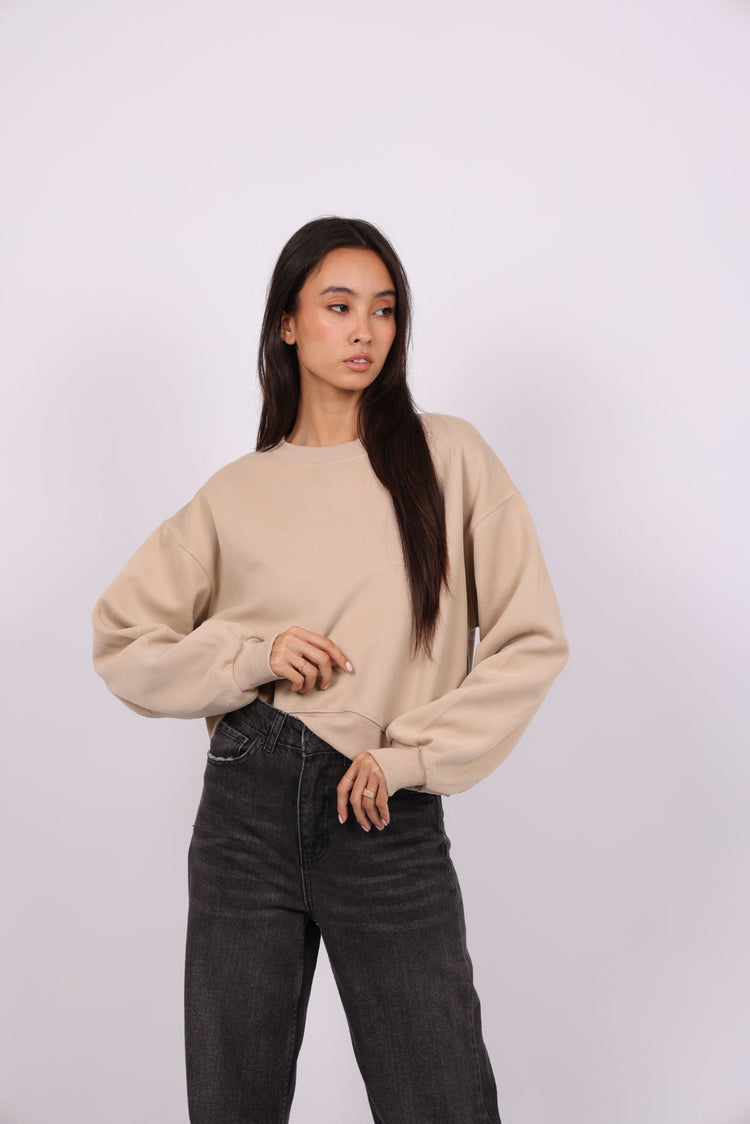 OVERSIZED CROPPED HOODIE