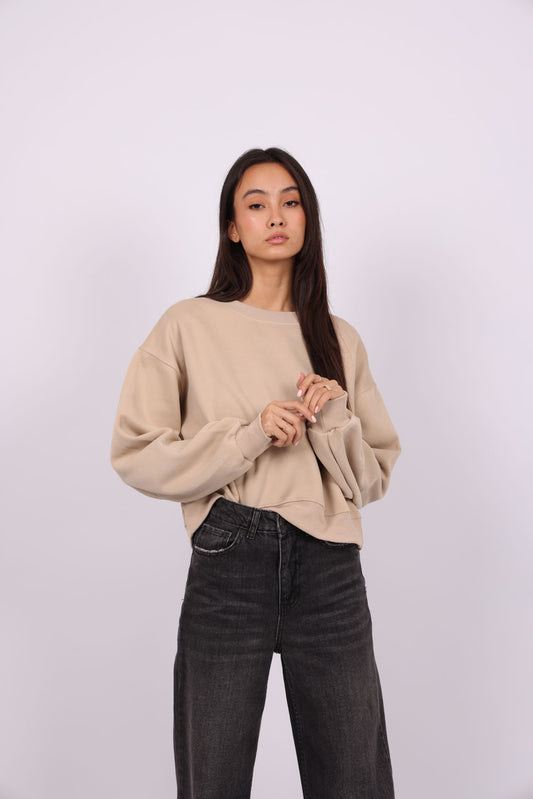 OVERSIZED CROPPED HOODIE
