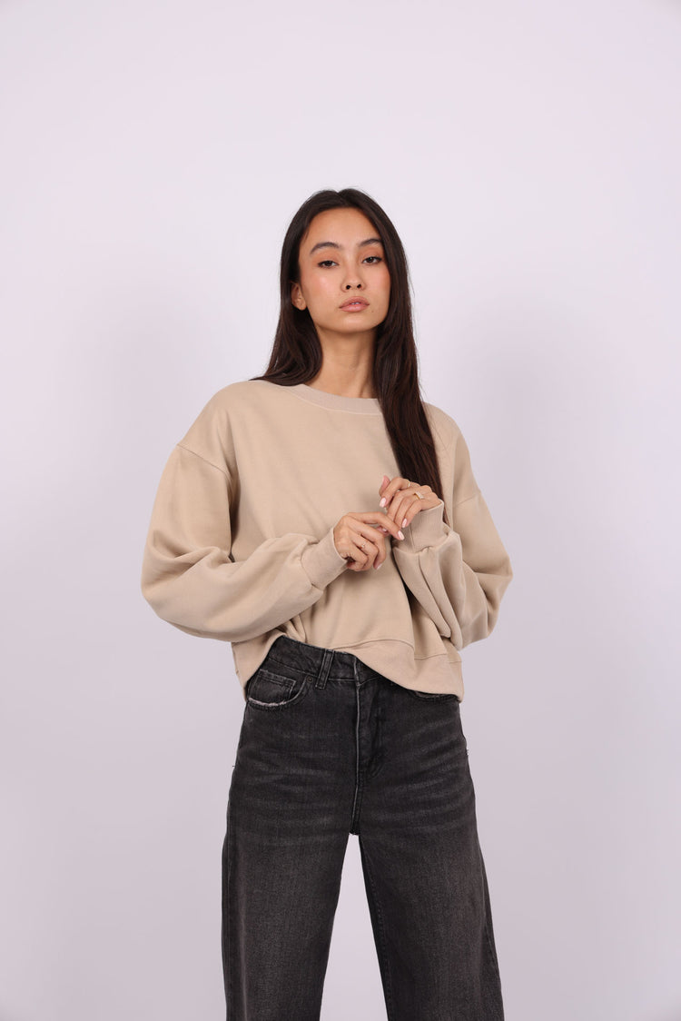 OVERSIZED CROPPED HOODIE