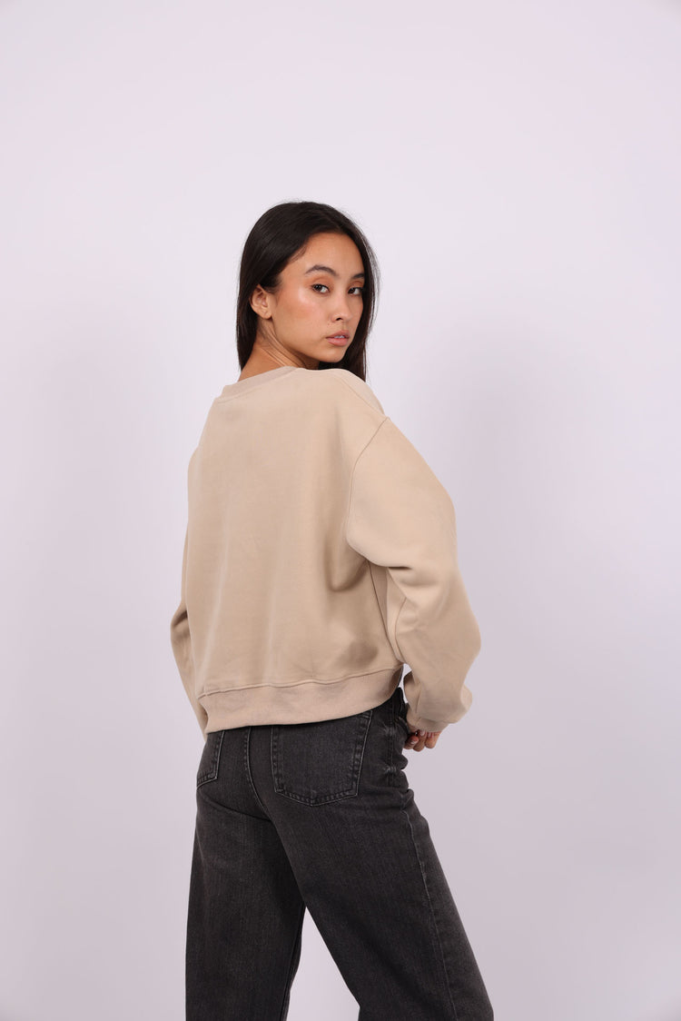 OVERSIZED CROPPED HOODIE
