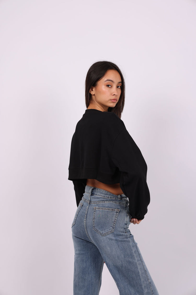 CROPPED BASIC SWEATSHIRT