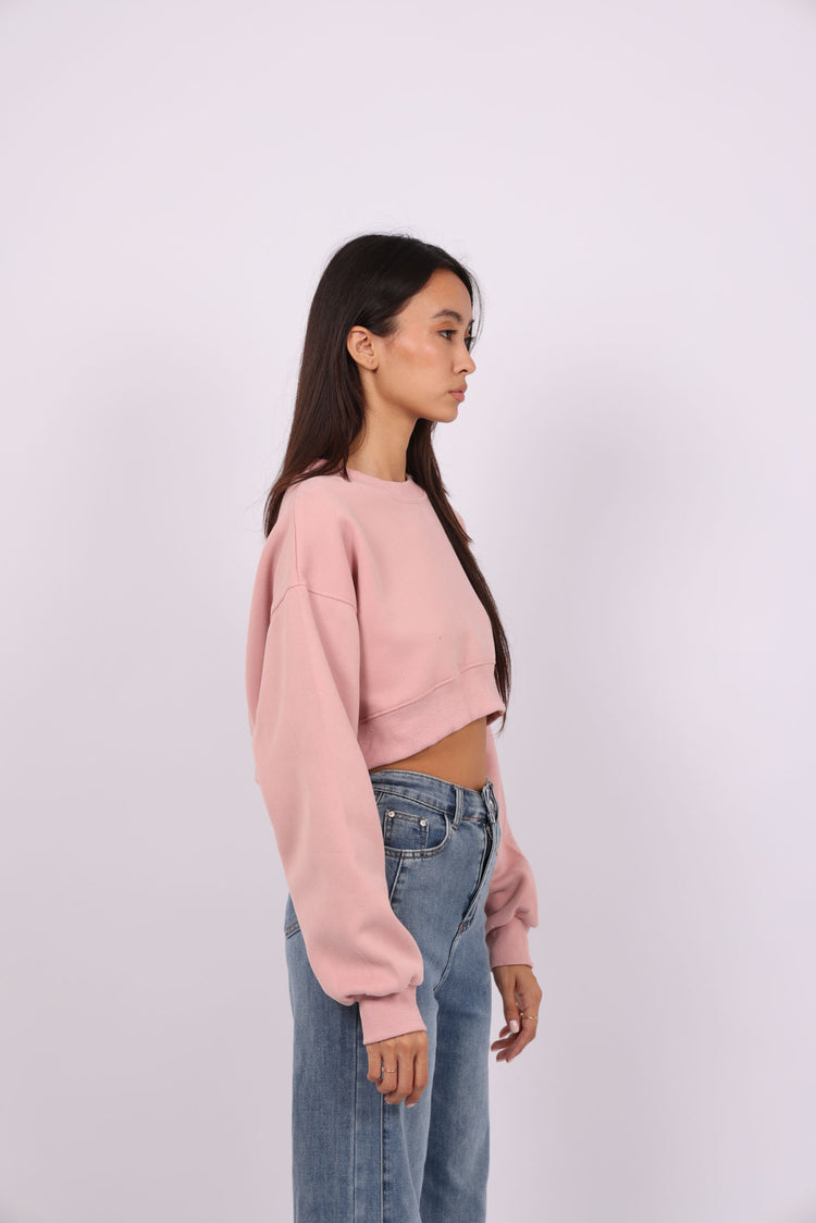 CROPPED BASIC SWEATSHIRT
