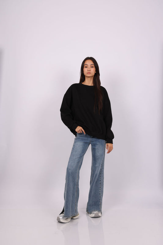 NEVER LOOK BACK OVERSIZED SWEATSHIRT