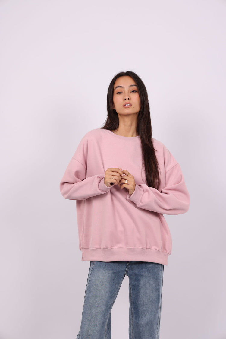 NEVER LOOK BACK OVERSIZED SWEATSHIRT