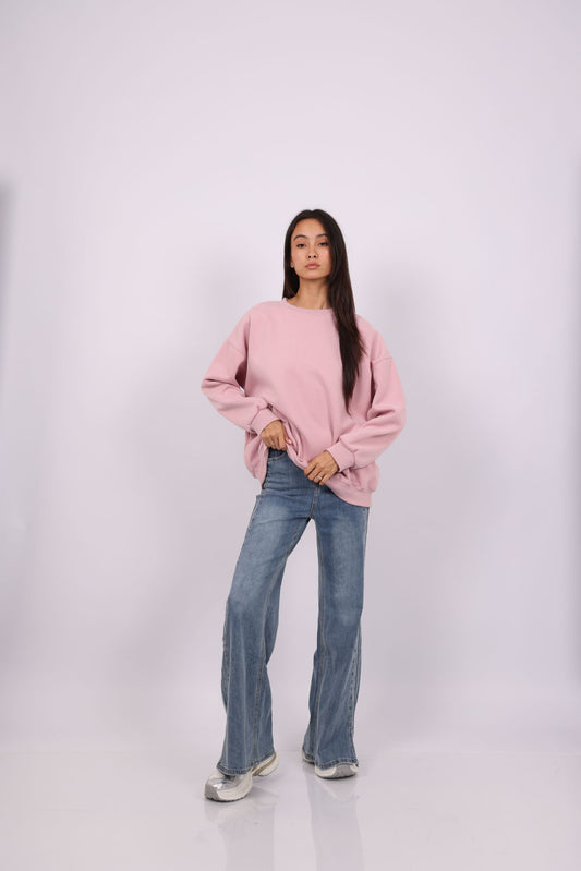 NEVER LOOK BACK OVERSIZED SWEATSHIRT