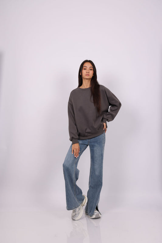 NEVER LOOK BACK OVERSIZED SWEATSHIRT