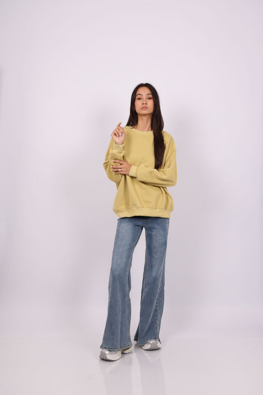 NEVER LOOK BACK OVERSIZED SWEATSHIRT