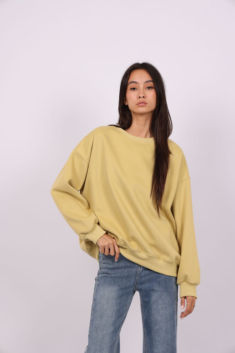 NEVER LOOK BACK OVERSIZED SWEATSHIRT