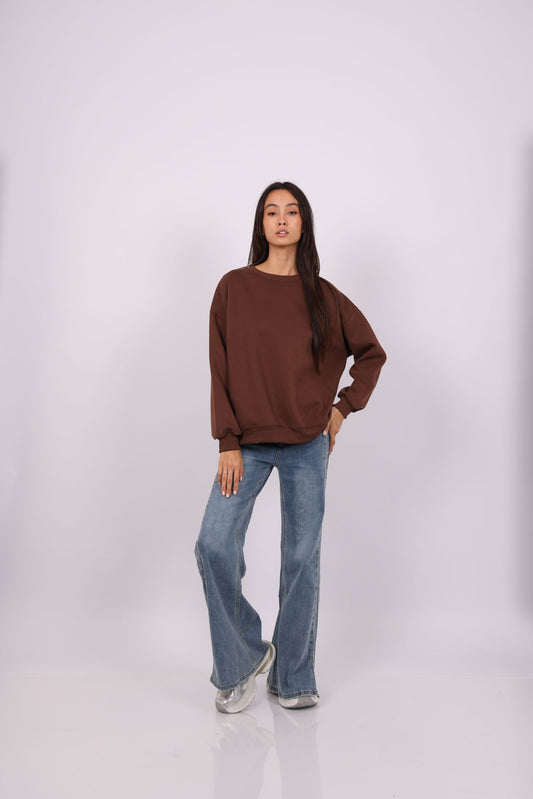 NEVER LOOK BACK OVERSIZED SWEATSHIRT