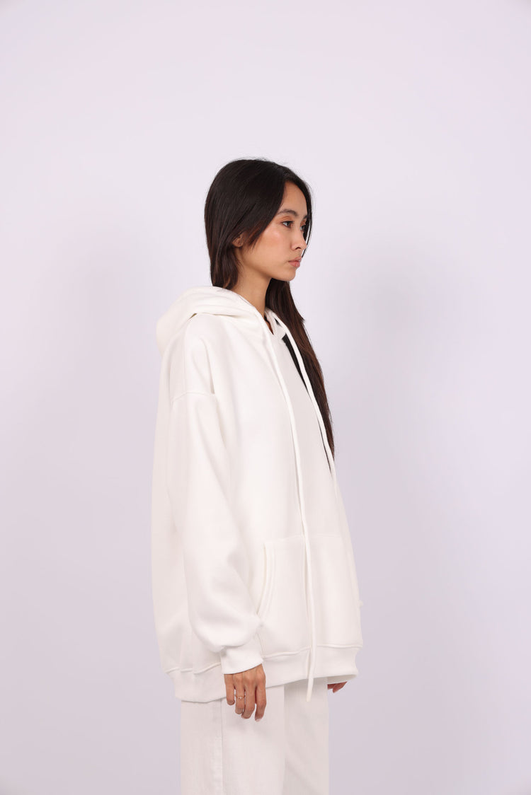OVERSIZED HOODIE WITH BACK PRINT – "BETTER LATE THAN NEVER"
