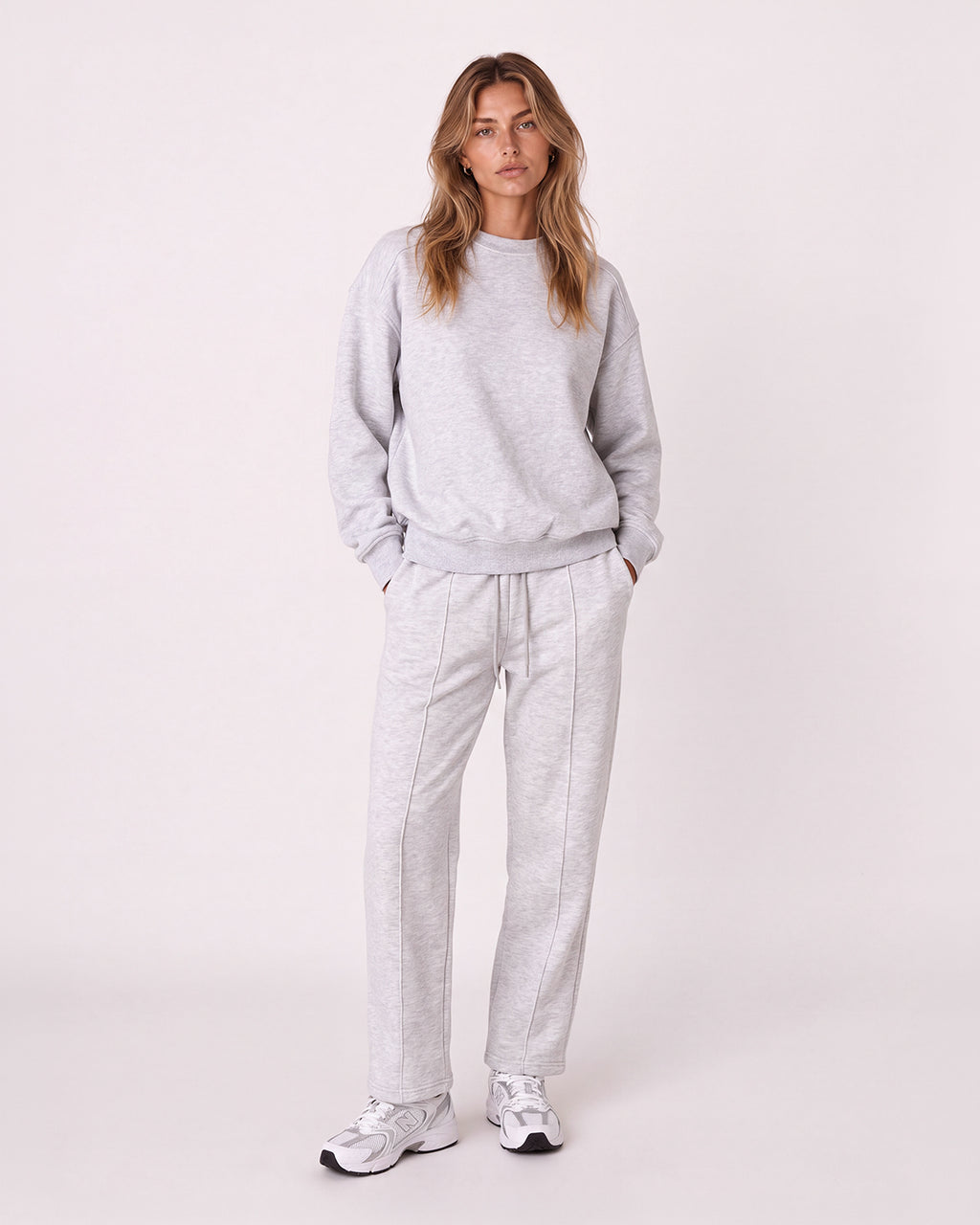 OVERSIZED CREW NECK LONG SLEEVE SWEATSHIRT