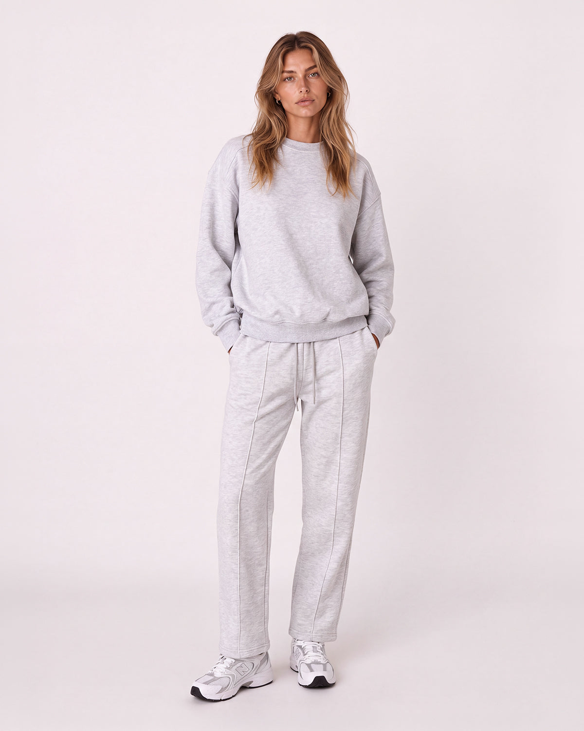 OVERSIZED CREW NECK LONG SLEEVE SWEATSHIRT