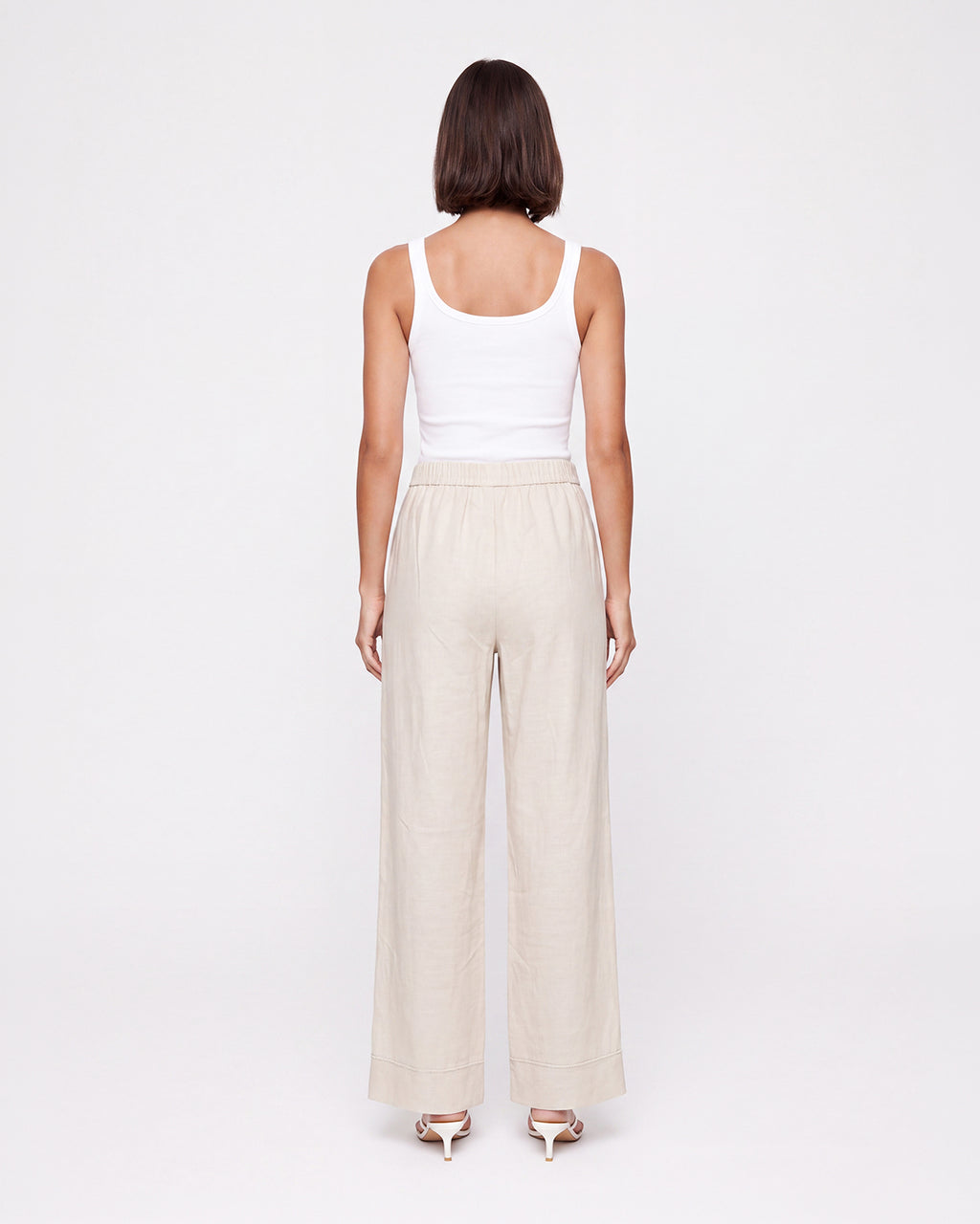 WIDE-LEG DRAWSTRING PANTS