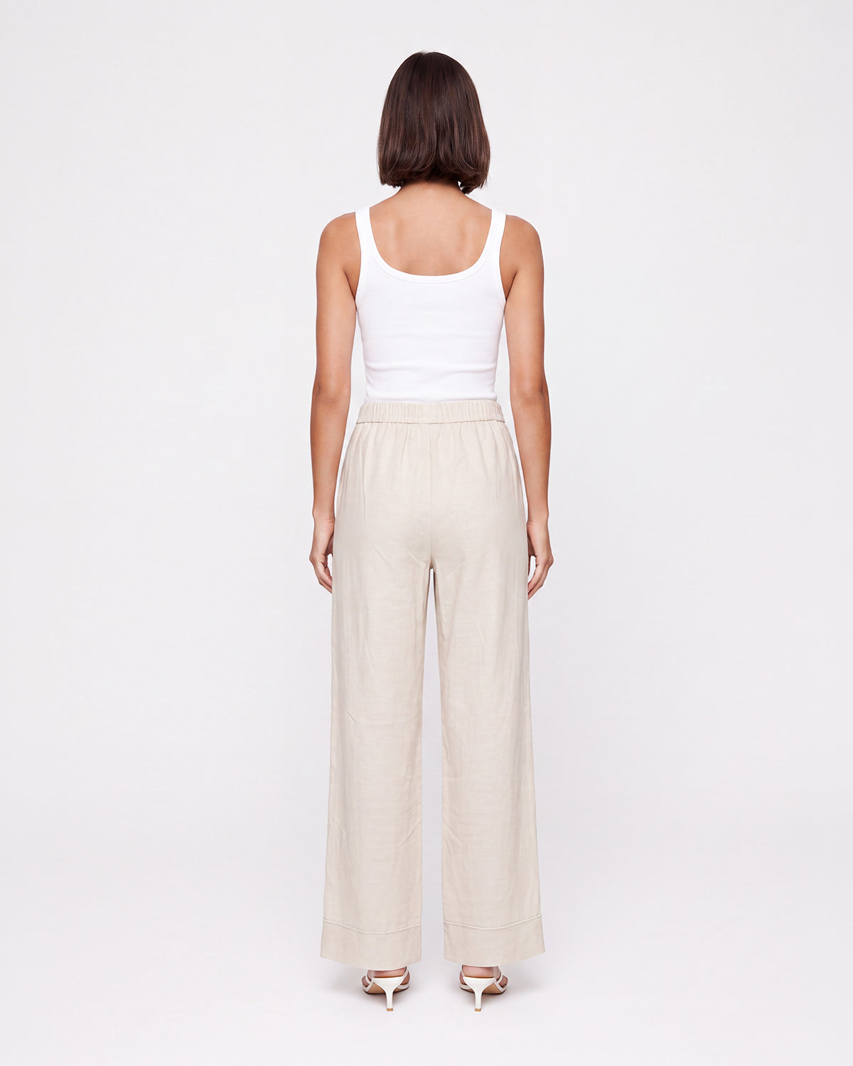 WIDE-LEG DRAWSTRING PANTS