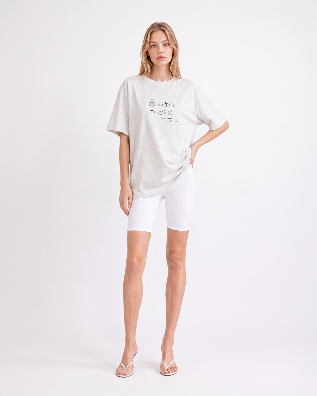 BAKERY SKETCH OVERSIZED GRAPHIC T-SHIRT