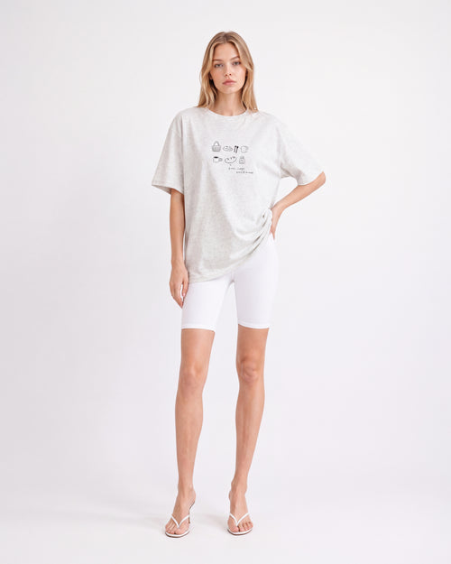 BAKERY SKETCH OVERSIZED GRAPHIC T-SHIRT