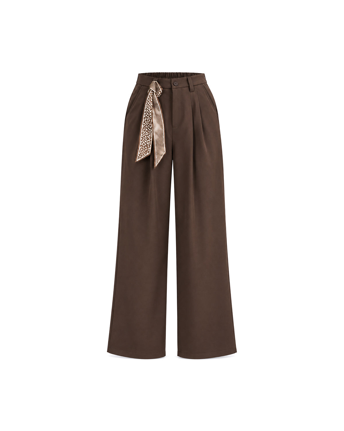WIDE-LEG TROUSERS WITH SCARF DETAIL