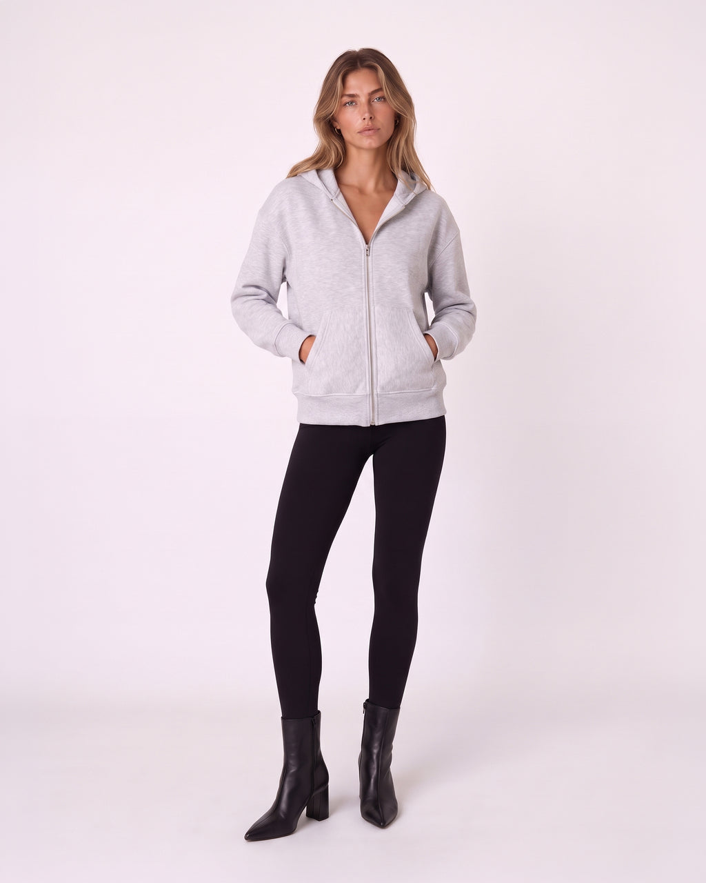 OVERSIZED ZIP-UP HOODIE