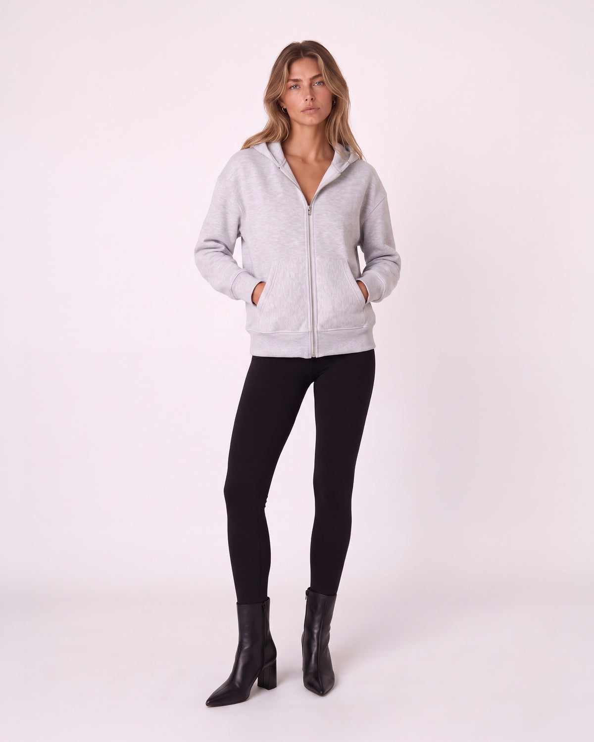 OVERSIZED ZIP-UP HOODIE