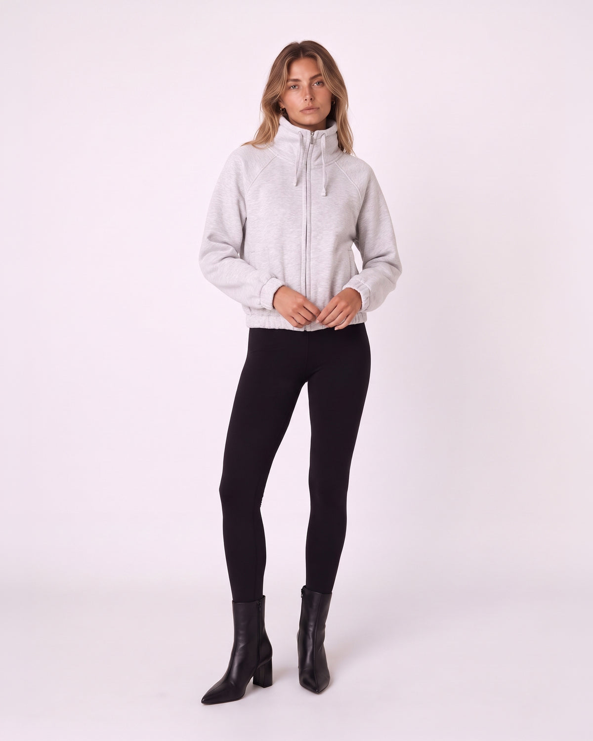 HIGH-NECK ZIP-UP JACKET