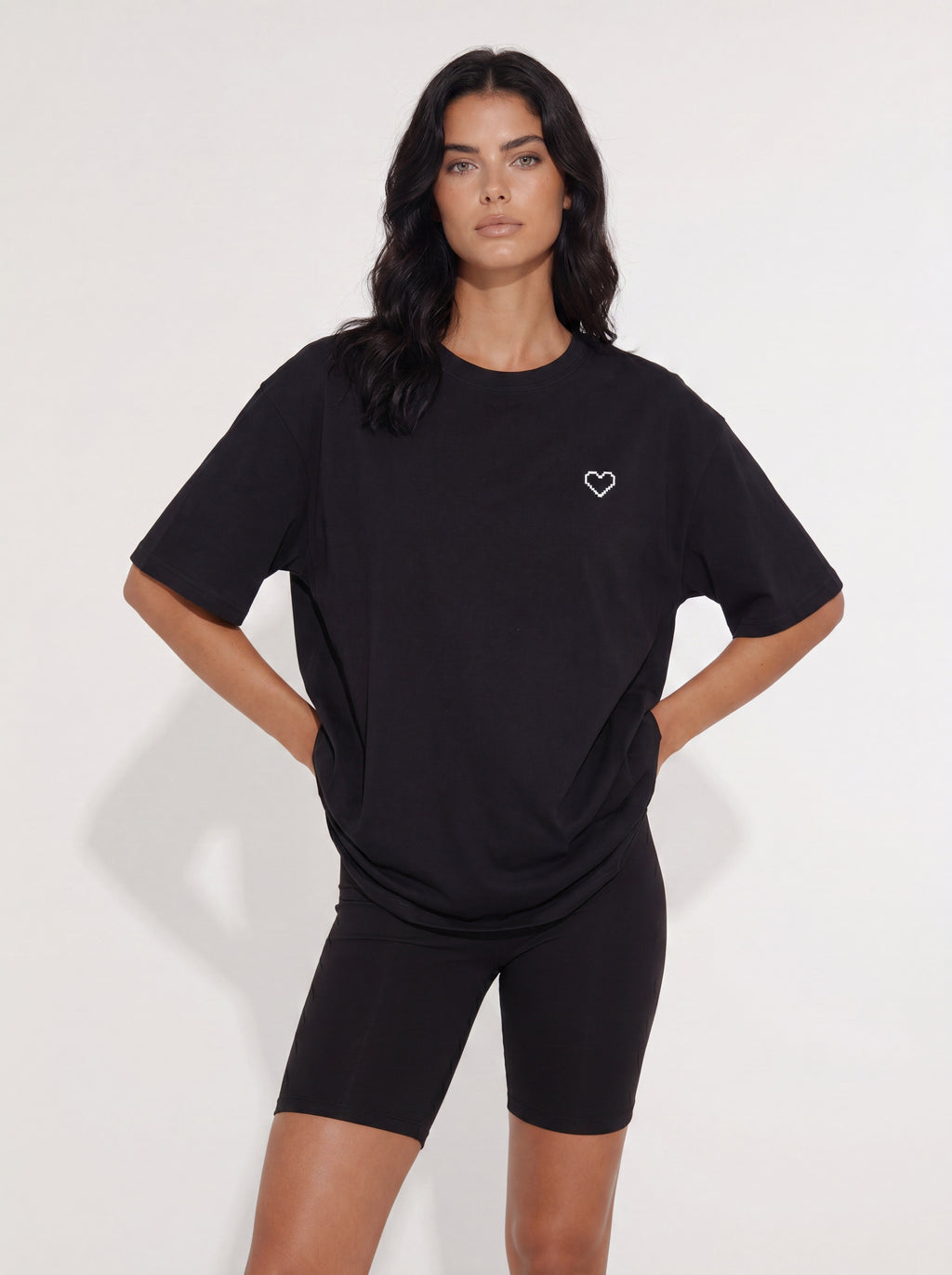 PIXEL HEART OVERSIZED T-SHIRT