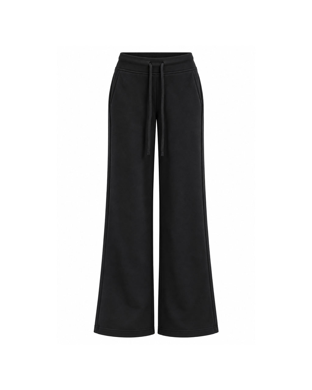 HIGH-WAIST DRAWSTRING WIDE-LEG SWEATPANTS