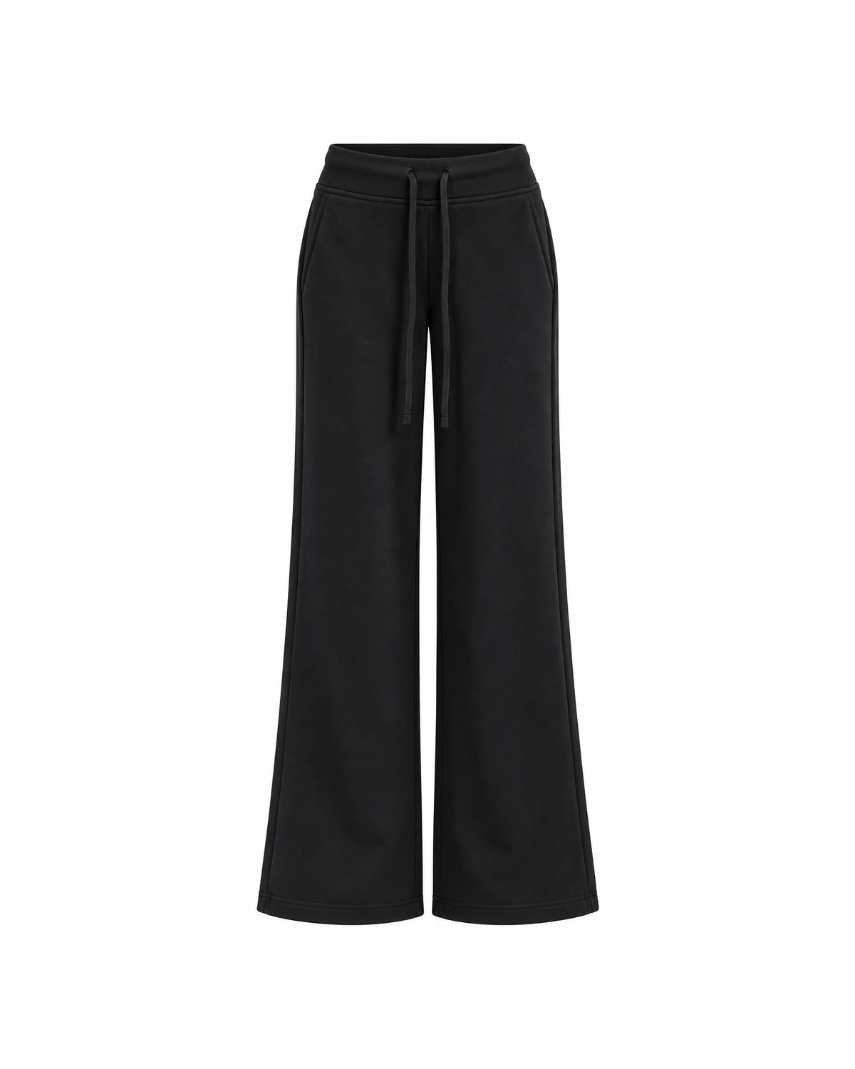 HIGH-WAIST DRAWSTRING WIDE-LEG SWEATPANTS