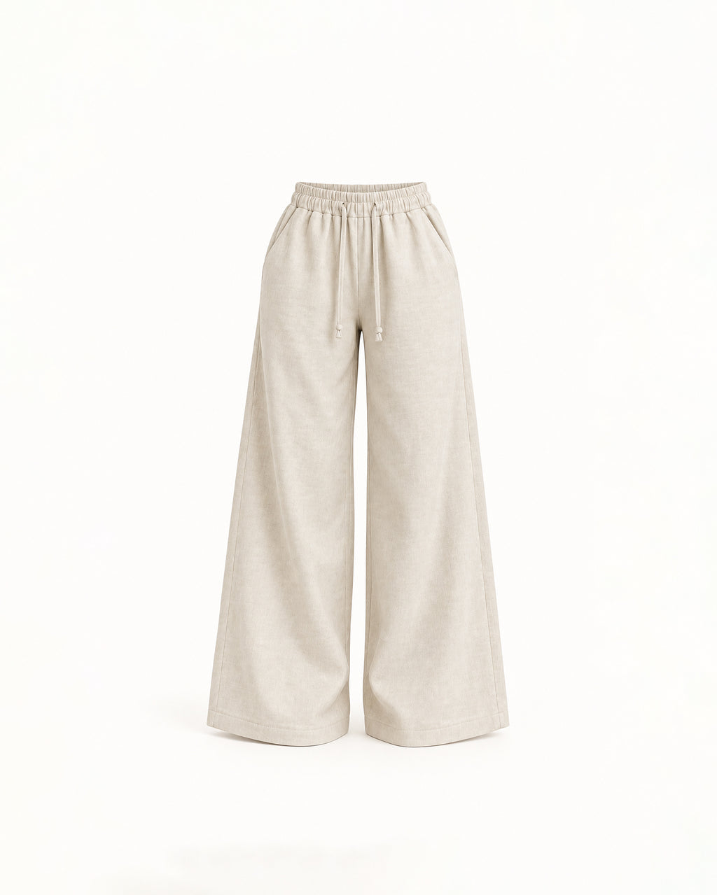 WIDE-LEG LINEN PANTS