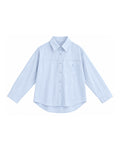 OVERSIZED BUTTON-FRONT LONG SLEEVE SHIRT