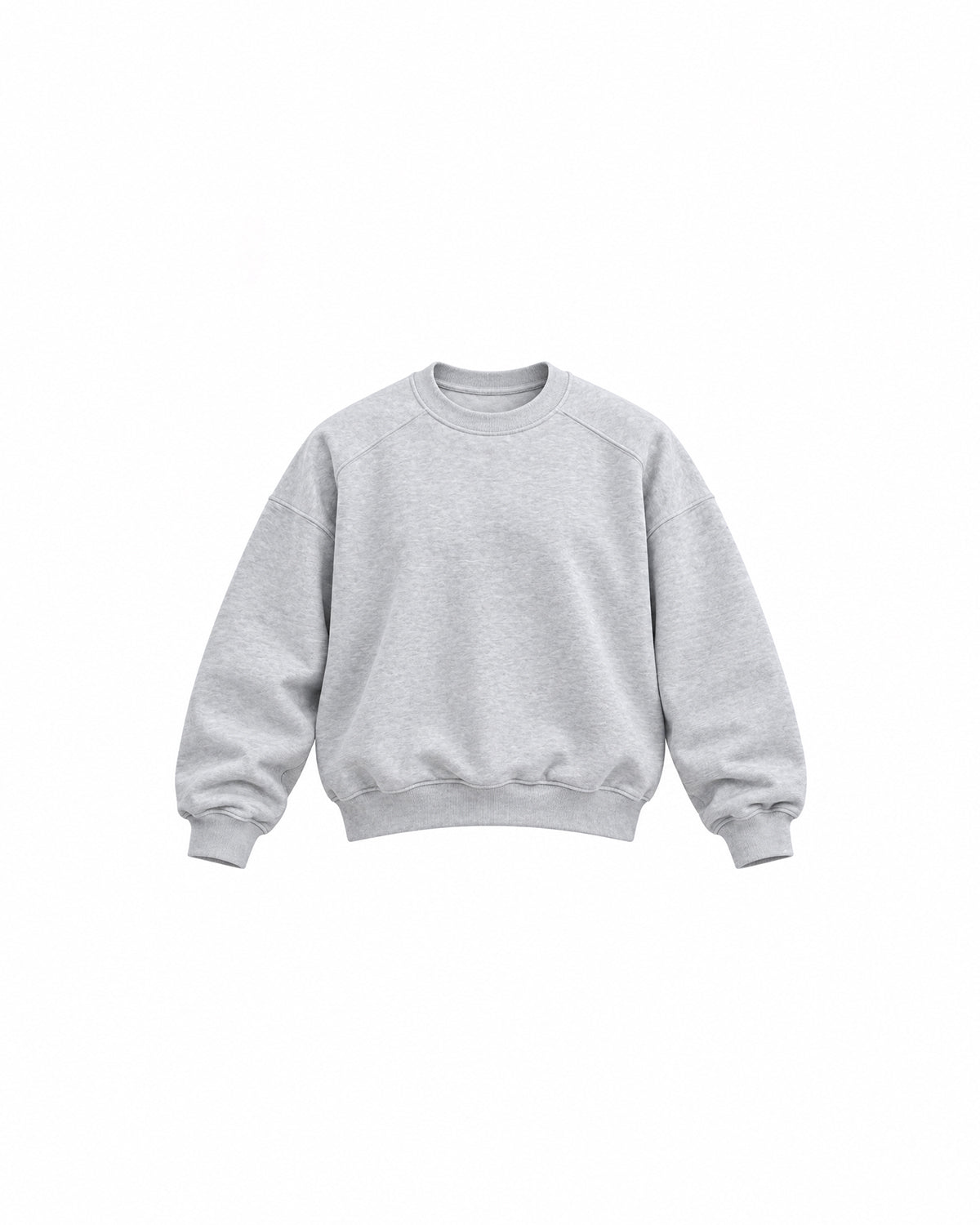 OVERSIZED CREW NECK LONG SLEEVE SWEATSHIRT