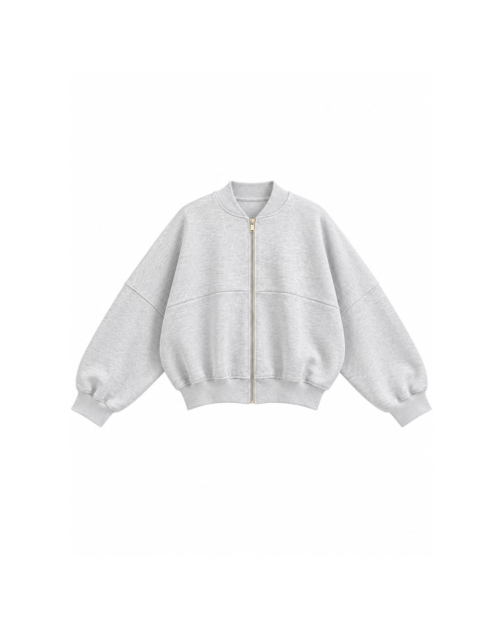 OVERSIZED ZIP-UP BOMBER JACKET