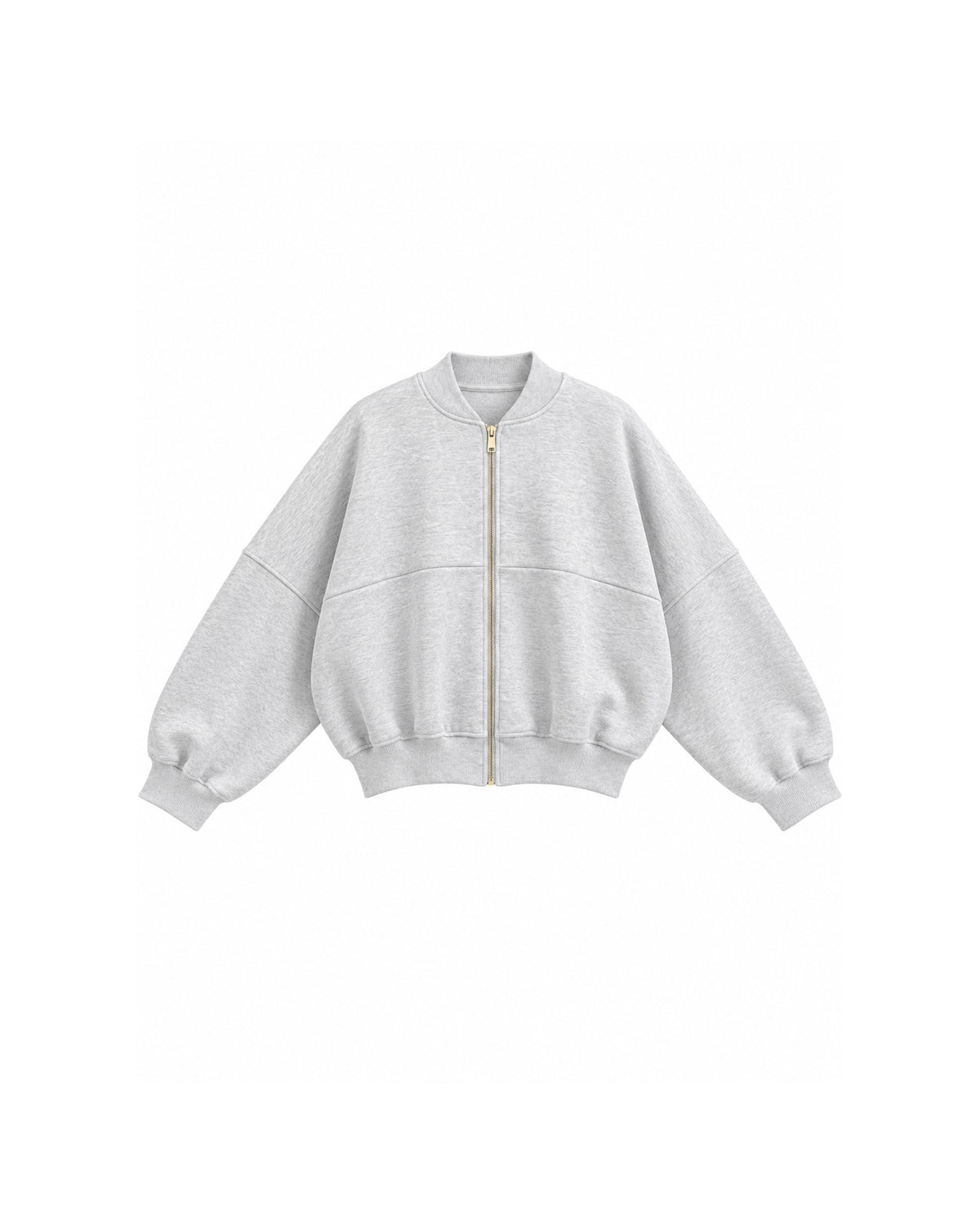 OVERSIZED ZIP-UP BOMBER JACKET