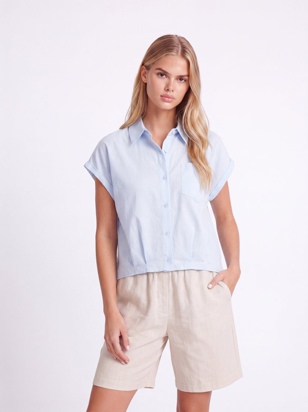 SHORT SLEEVE LINEN SHIRT