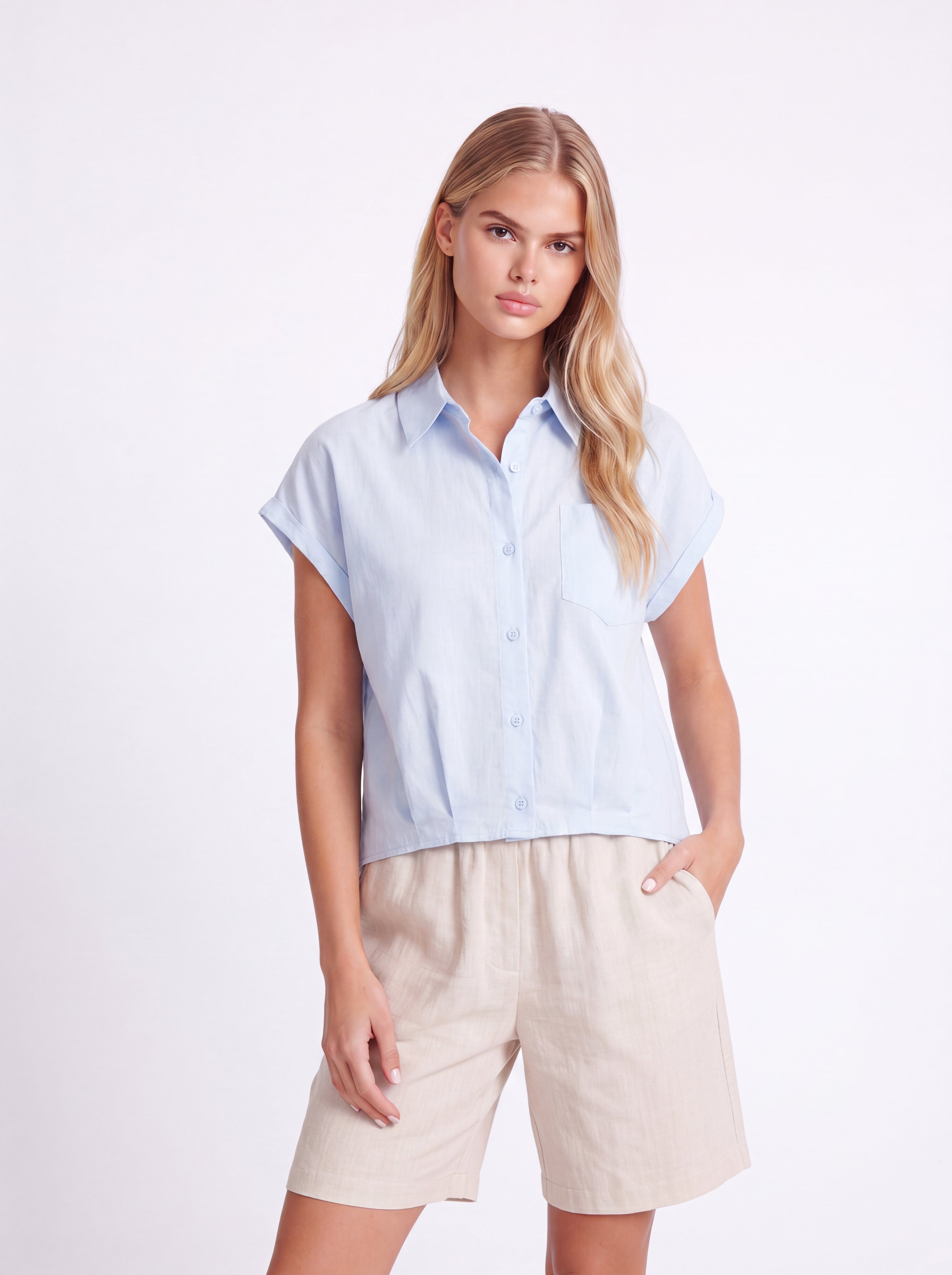 SHORT SLEEVE LINEN SHIRT