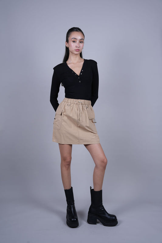 POCKET DETAIL MINI SKIRT