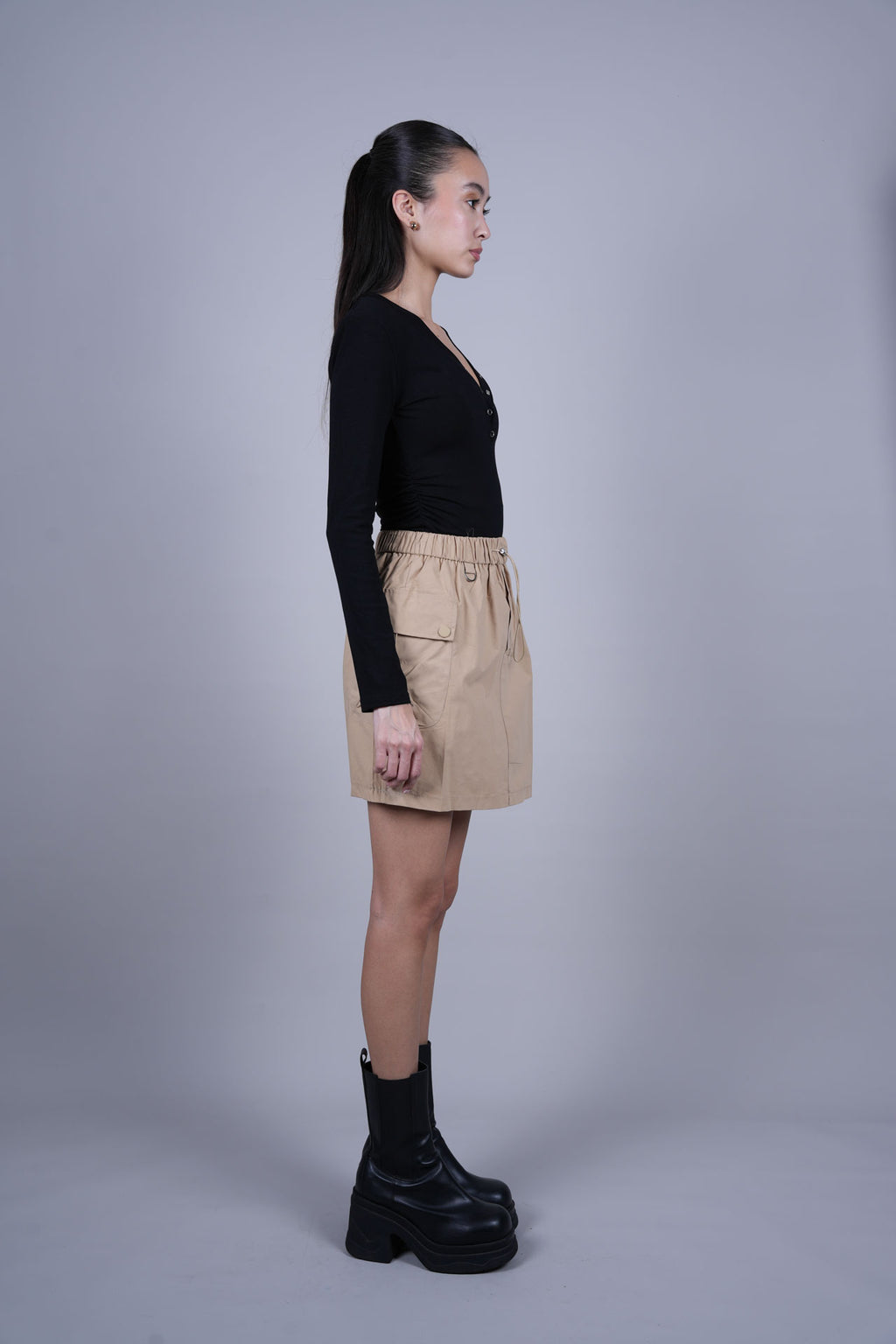 POCKET DETAIL MINI SKIRT