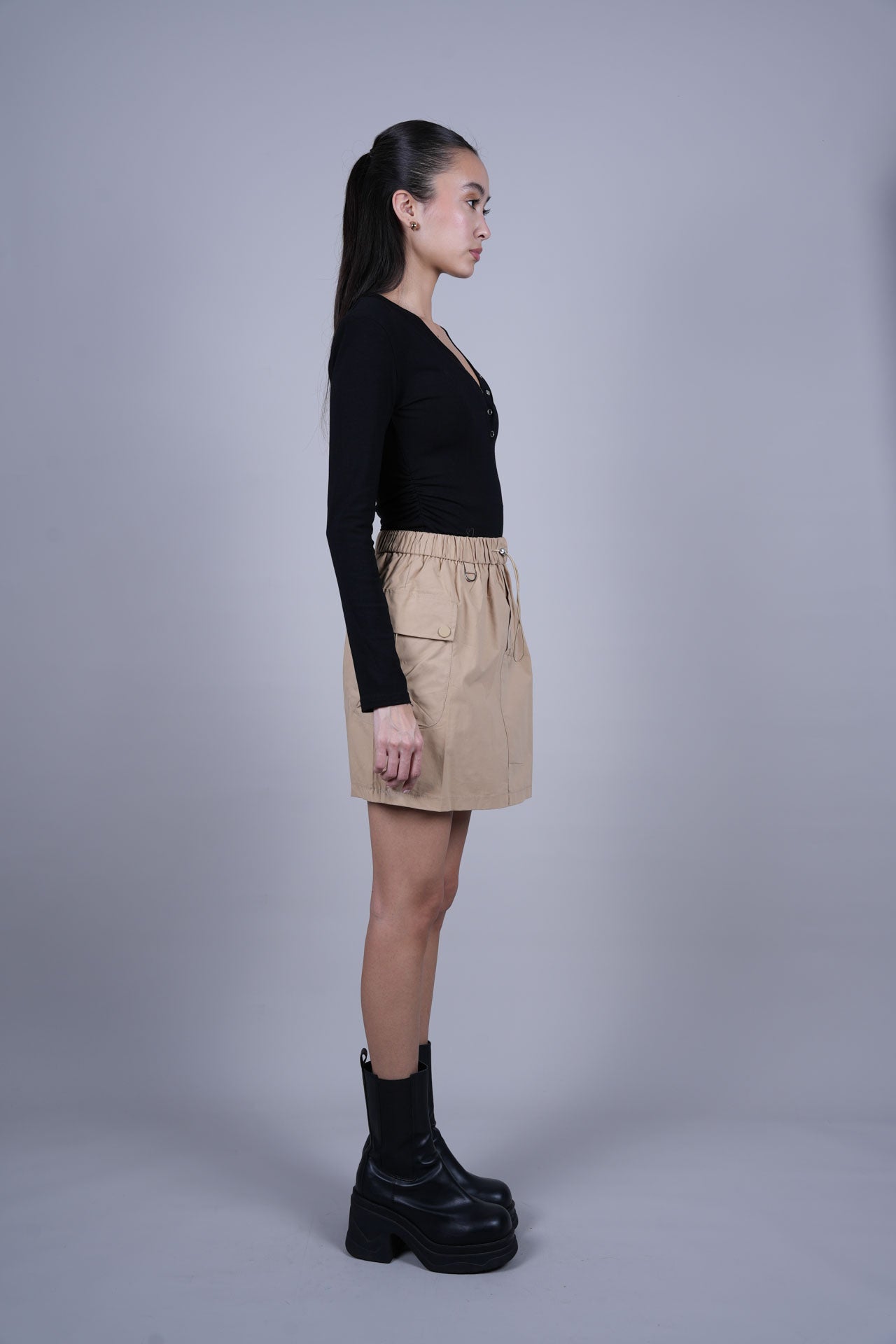POCKET DETAIL MINI SKIRT