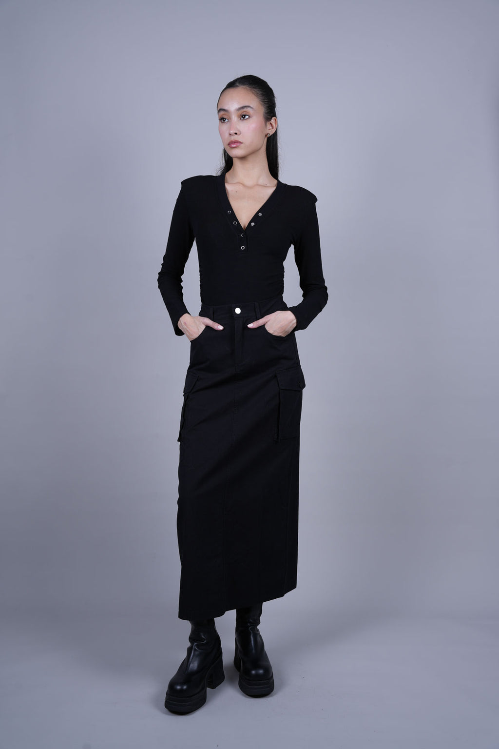 CARGO MIDI SKIRT
