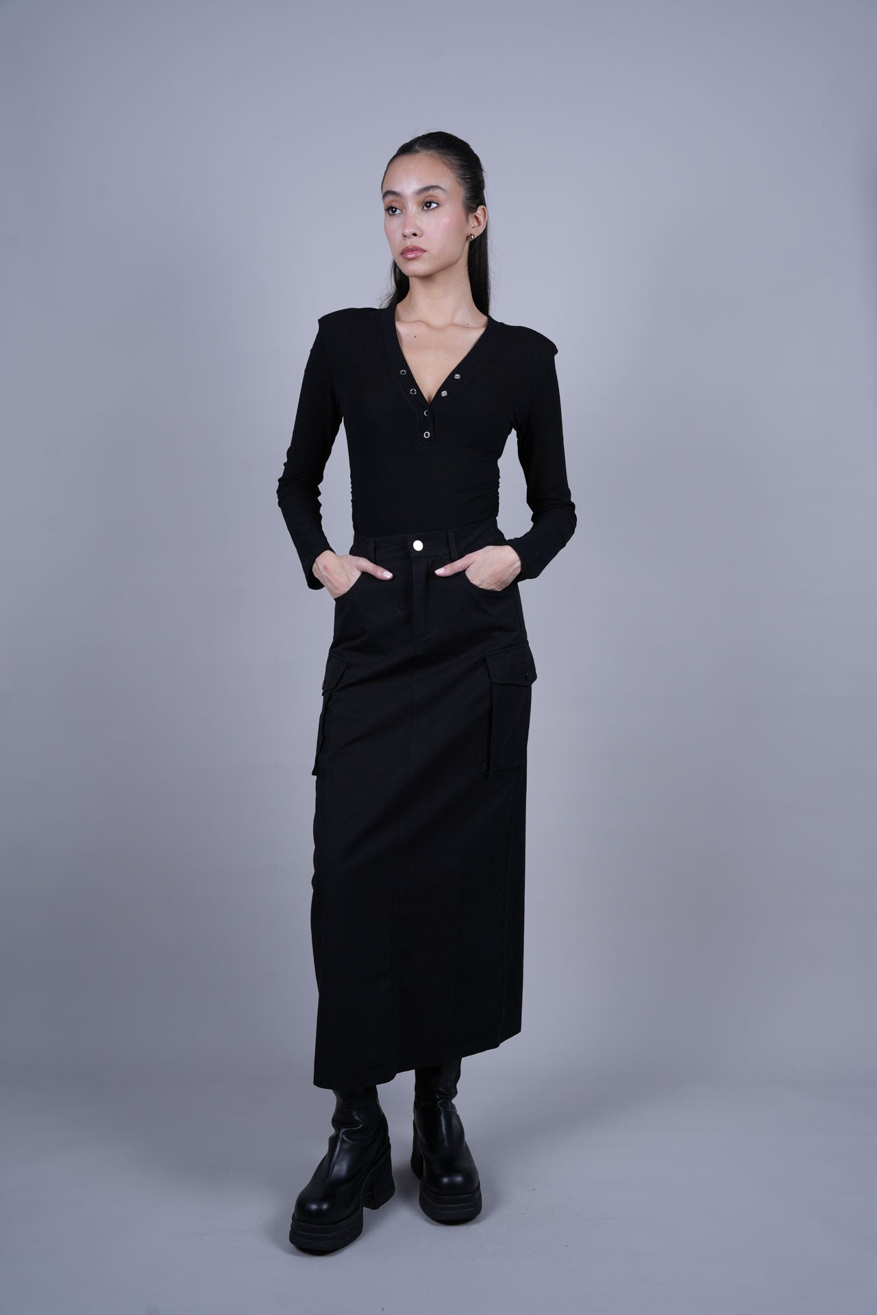 CARGO MIDI SKIRT
