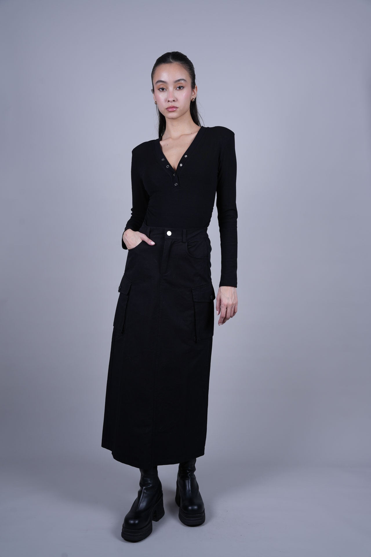 CARGO MIDI SKIRT