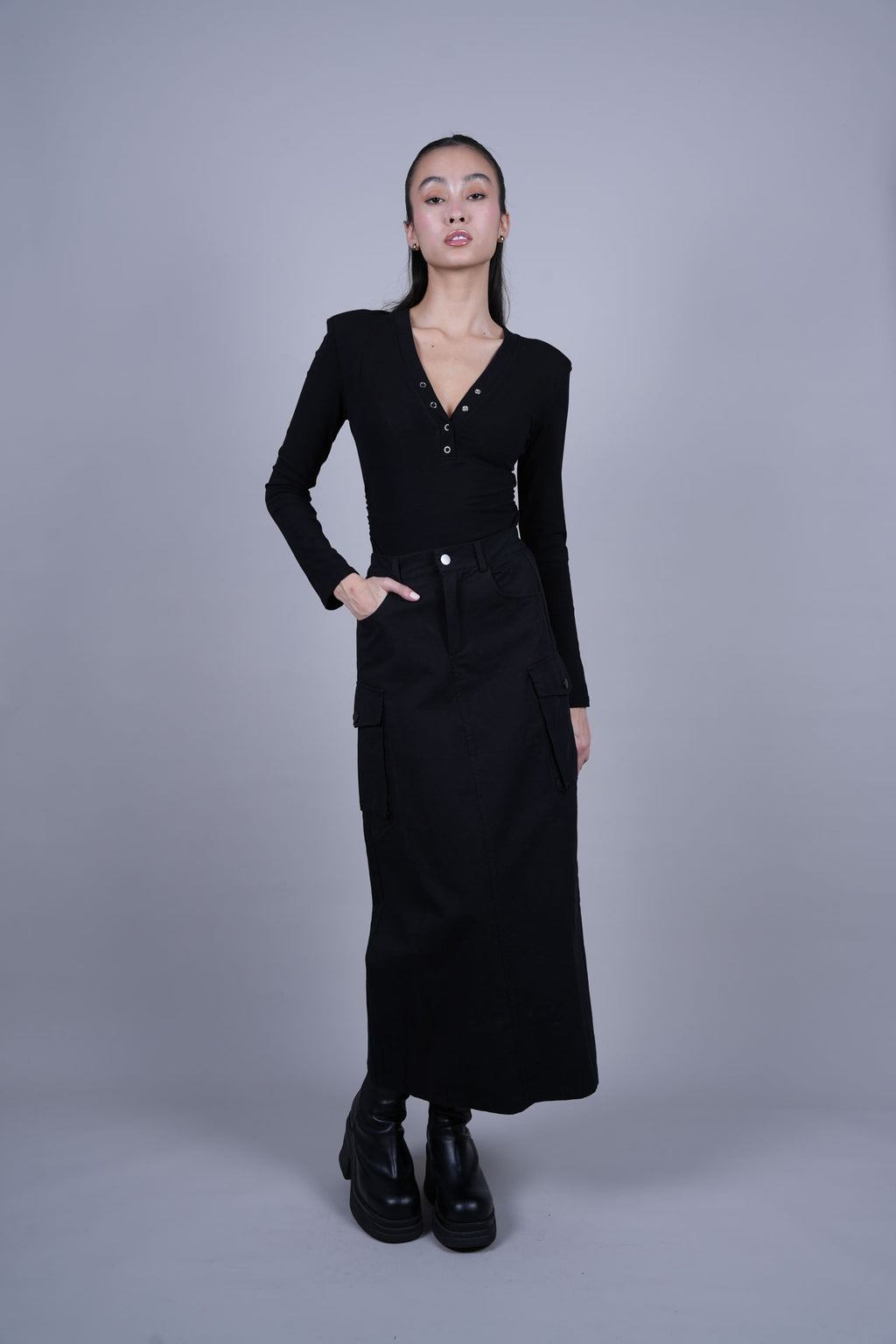 CARGO MIDI SKIRT