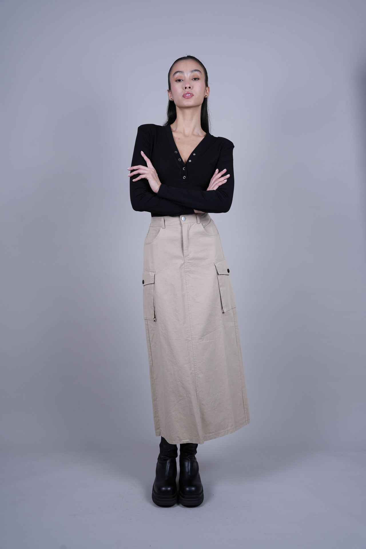 CARGO MIDI SKIRT