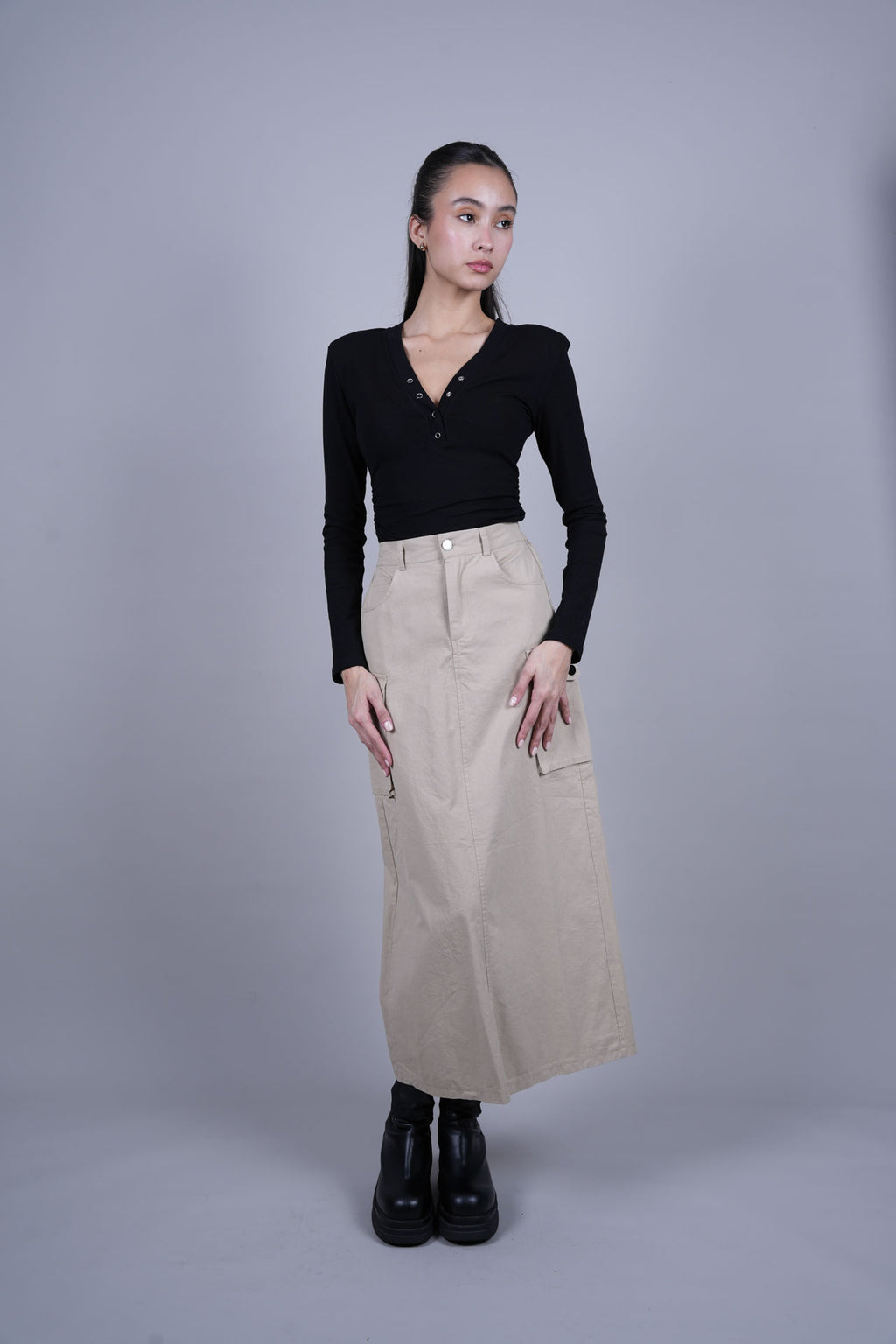 CARGO MIDI SKIRT