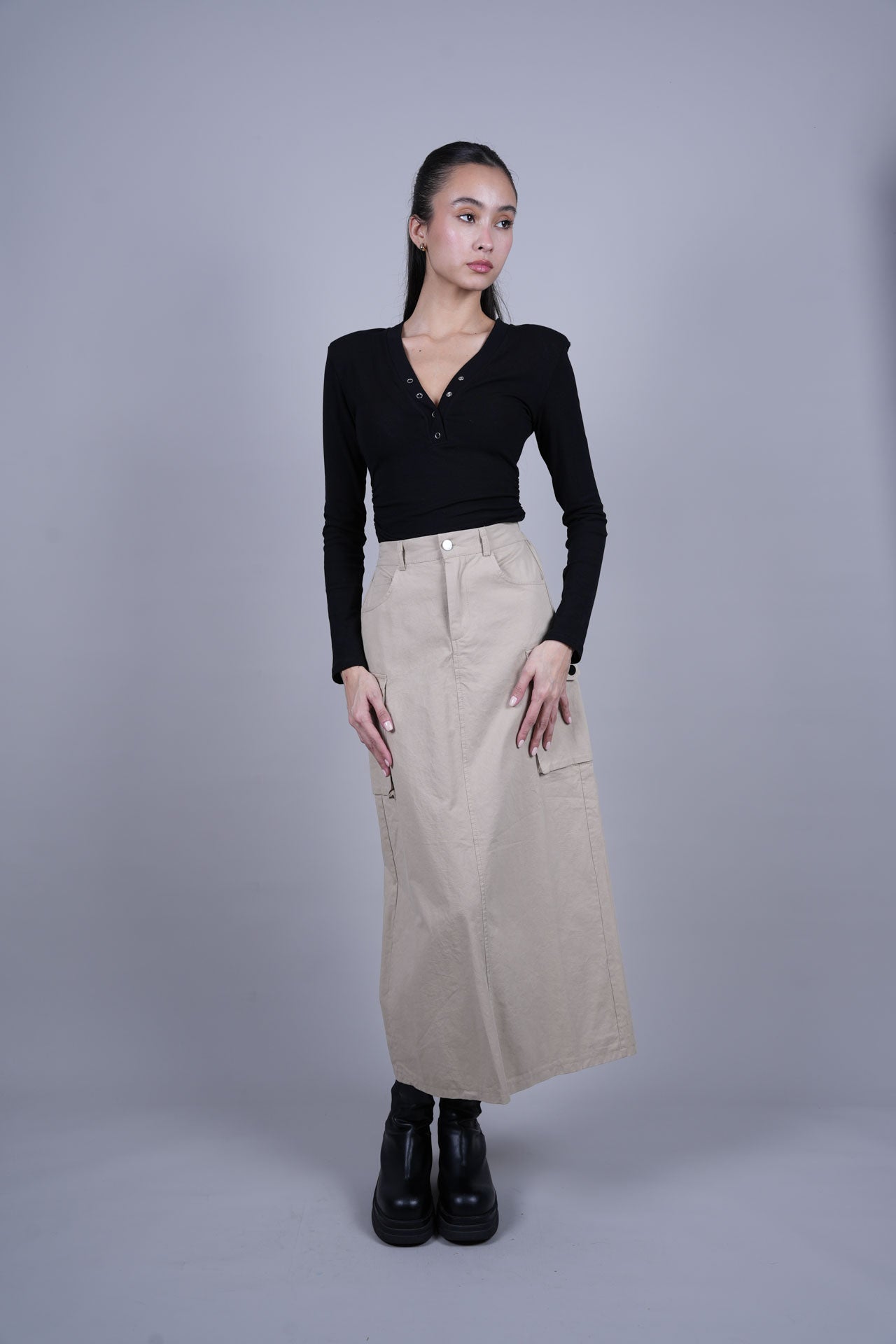 CARGO MIDI SKIRT