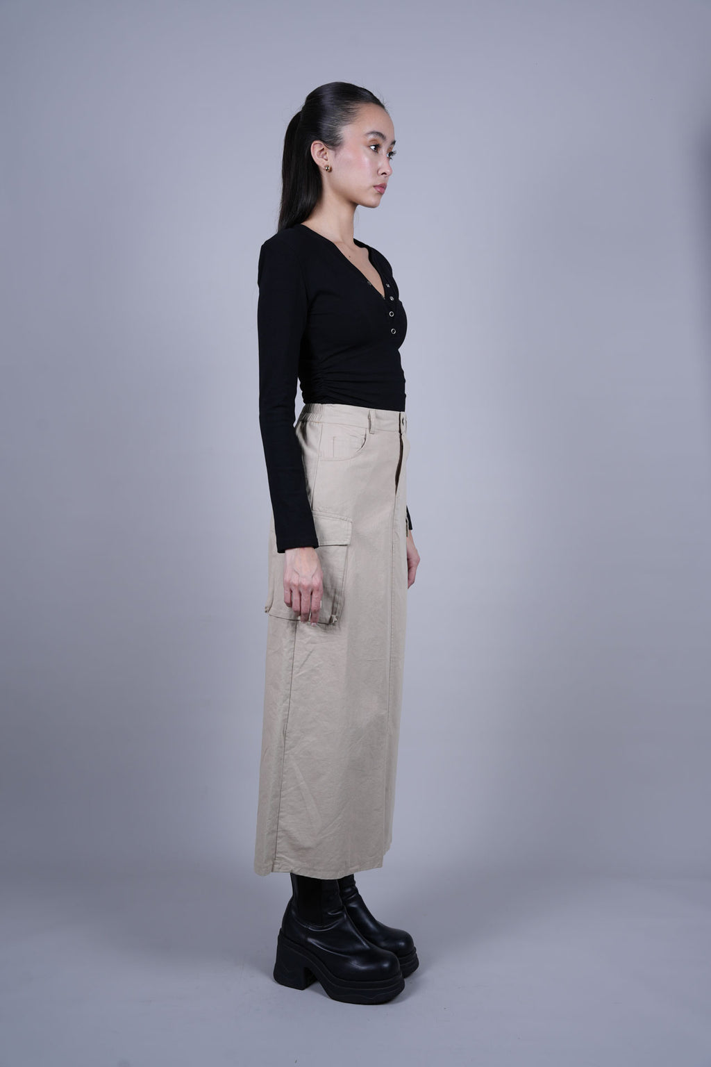 CARGO MIDI SKIRT