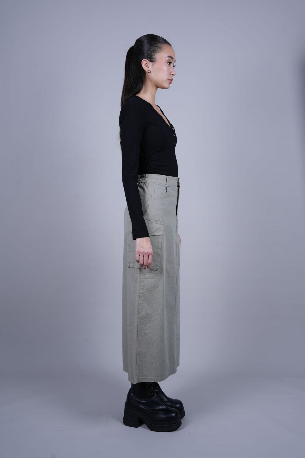 CARGO MIDI SKIRT